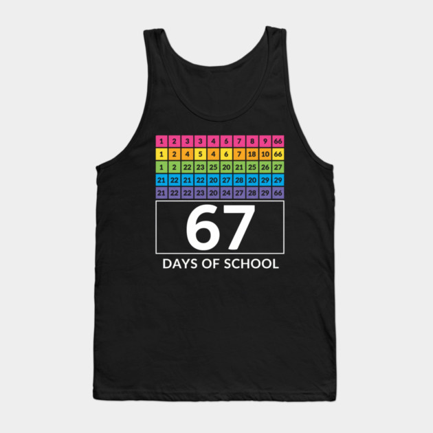 67 Classroom Countdown Number Chart Tank Top by ArtistTee ⭐⭐⭐⭐⭐
