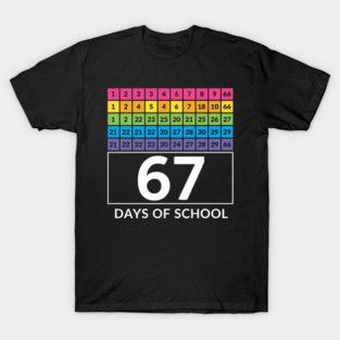 67 Classroom Countdown Number Chart T-Shirt