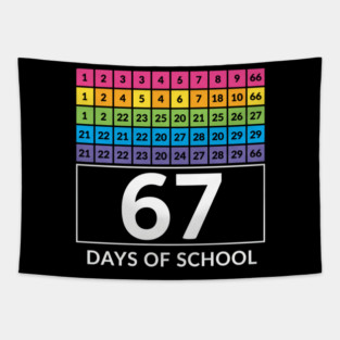 67 Classroom Countdown Number Chart Tapestry