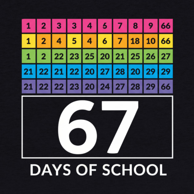 67 Classroom Countdown Number Chart by ArtistTee ⭐⭐⭐⭐⭐
