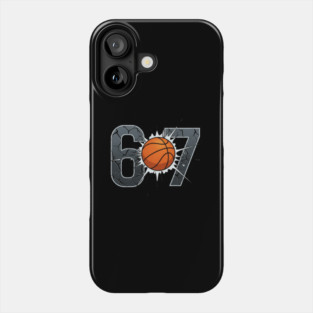 Funny 67 Basketball Smash Phone Case