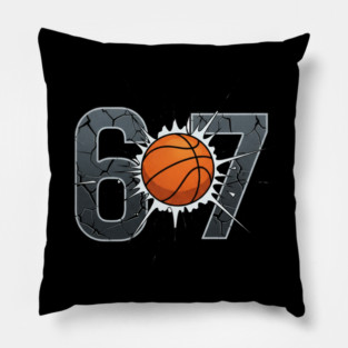 Funny 67 Basketball Smash Pillow