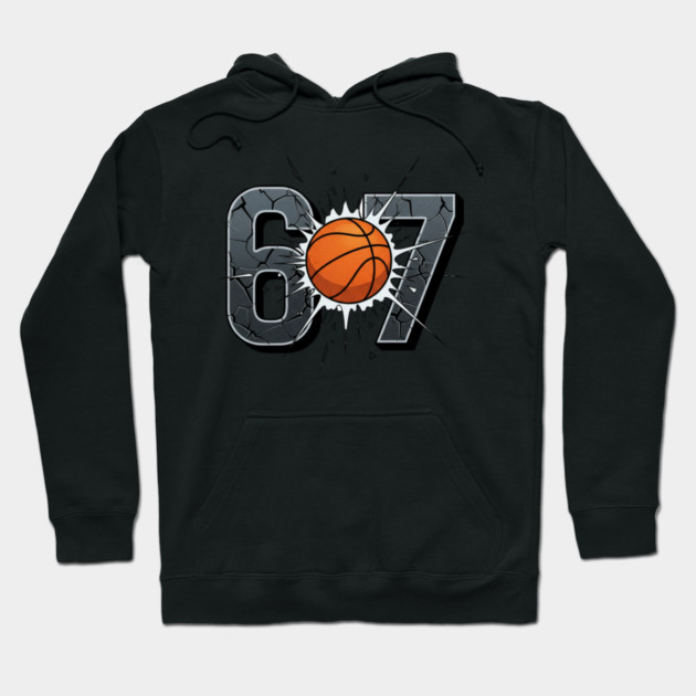 Funny 67 Basketball Smash Hoodie by ArtistTee ⭐⭐⭐⭐⭐