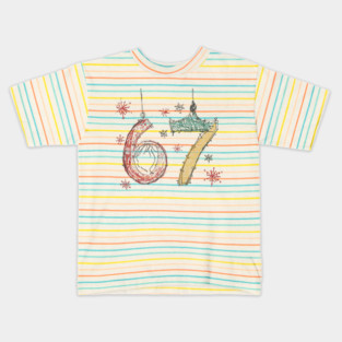 67-Christmas-6-7 Meme-Holiday-Gen-Alpha-Slang Kids T-Shirt