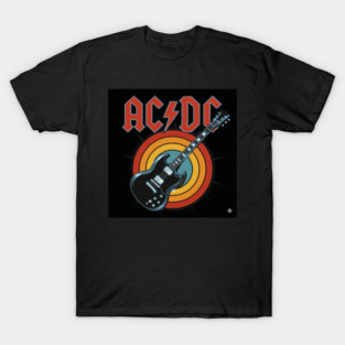 AC/DC: Highway to Retro Rock Guitar Icon T-Shirt