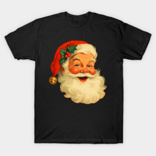 Vintage Retro Santa Claus Christmas T-Shirt