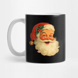 Vintage Retro Santa Claus Christmas Mug