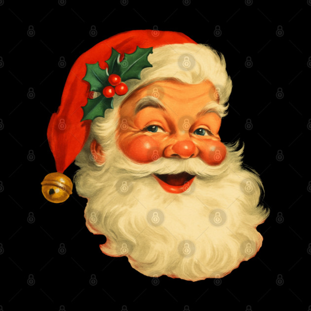 Vintage Retro Santa Claus Christmas by Creatifly Graphic Tees