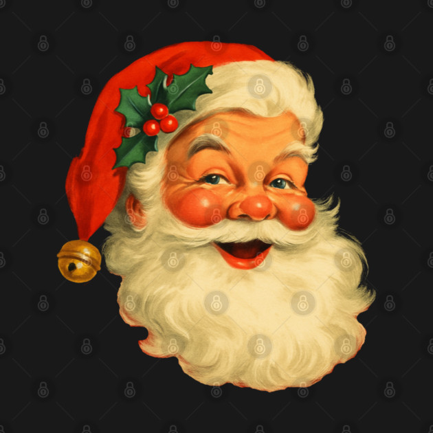 Vintage Retro Santa Claus Christmas by Creatifly Graphic Tees