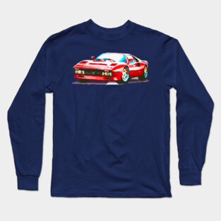 RED SPORTS CAR PIXEL Long Sleeve T-Shirt