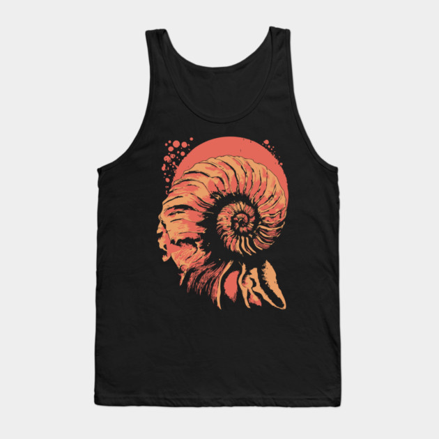 Geometric Nautilus Shell - Vintage Natural History Illustration Tank Top by TuncGK