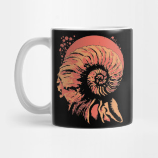 Geometric Nautilus Shell - Vintage Natural History Illustration Mug