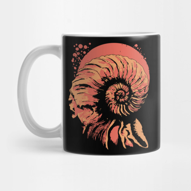 Geometric Nautilus Shell - Vintage Natural History Illustration by TuncGK