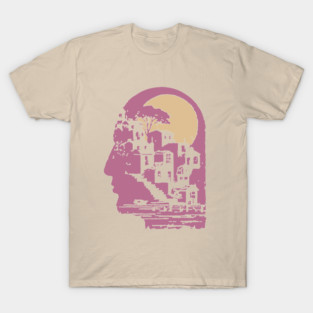 The Inner City Mindscape - Surreal Philosophical Illustration T-Shirt