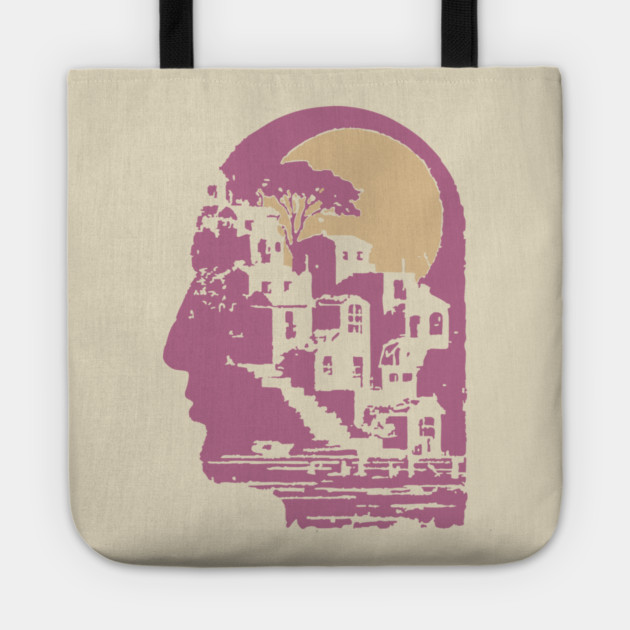 The Inner City Mindscape - Surreal Philosophical Illustration Tote by TuncGK