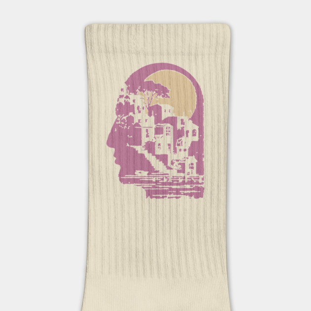 The Inner City Mindscape - Surreal Philosophical Illustration by TuncGK