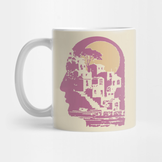 The Inner City Mindscape - Surreal Philosophical Illustration by TuncGK