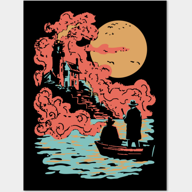 Journey to the Lighthouse - Vintage Nautical Adventure Art Wall Art by TuncGK