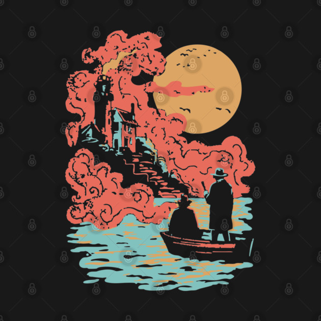 Journey to the Lighthouse - Vintage Nautical Adventure Art by TuncGK