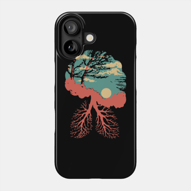 Lungs of the Earth - Surreal Environmental Nature Art Phone Case by TuncGK