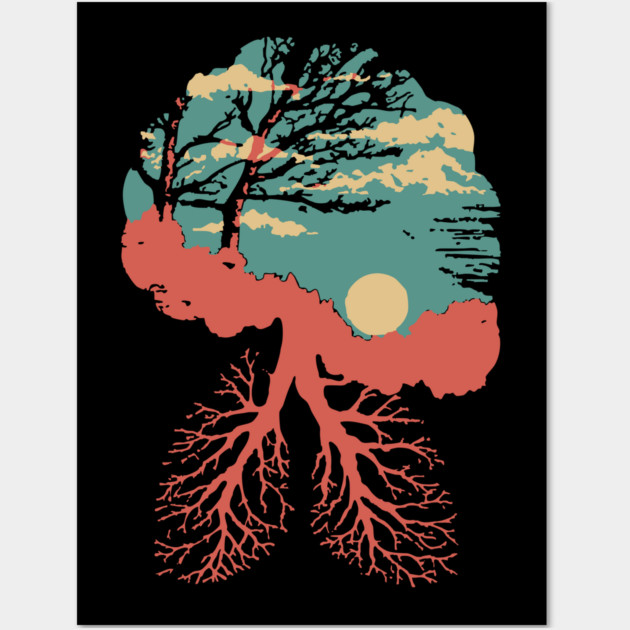 Lungs of the Earth - Surreal Environmental Nature Art Wall Art by TuncGK