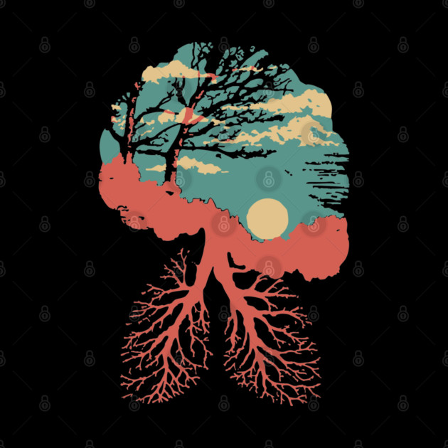 Lungs of the Earth - Surreal Environmental Nature Art by TuncGK