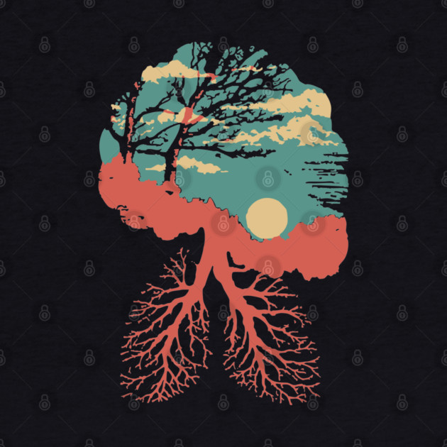 Lungs of the Earth - Surreal Environmental Nature Art by TuncGK