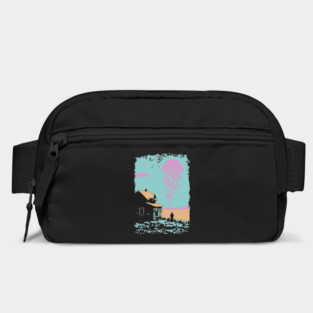 The Celestial Jellyfish Visitor - Surreal Coastal Dreamscape Bag