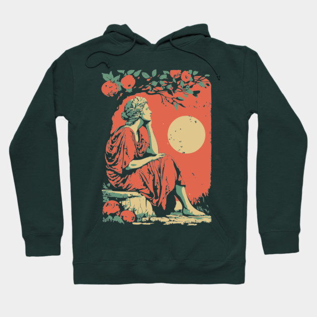 Roman Goddess of the Harvest Grove - Vintage Mythology Art Hoodie by TuncGK