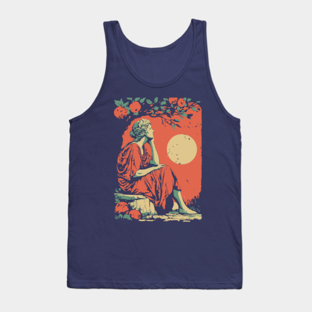 Roman Goddess of the Harvest Grove - Vintage Mythology Art Tank Top by TuncGK