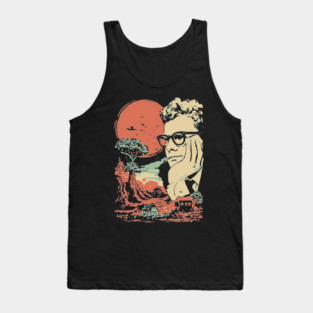 The Anxious Mind - Surreal Portrait of an Intellectual Tank Top
