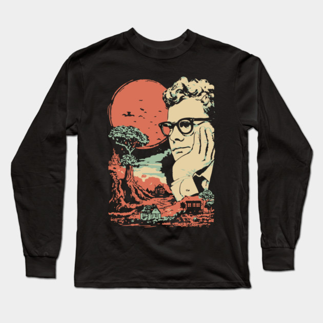 The Anxious Mind - Surreal Portrait of an Intellectual Long Sleeve T-Shirt by TuncGK