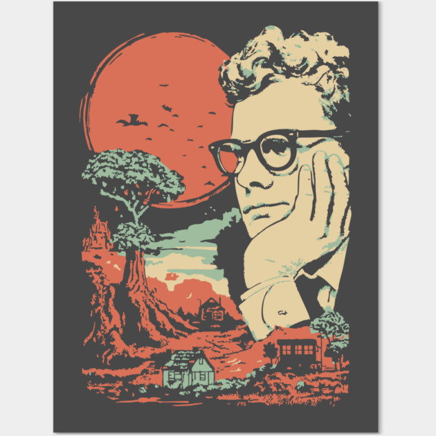 The Anxious Mind - Surreal Portrait of an Intellectual Wall Art by TuncGK