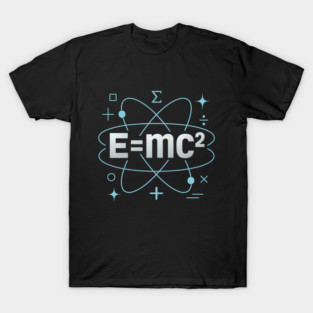 EMC2 Physics Equation Atom Science Math Design T-Shirt