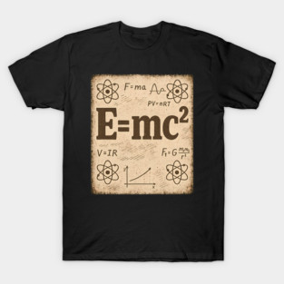 EMC2 Physics Formula Vintage Science Design T-Shirt