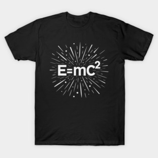 EMC2 Explosion Physics Energy Burst Science Design T-Shirt