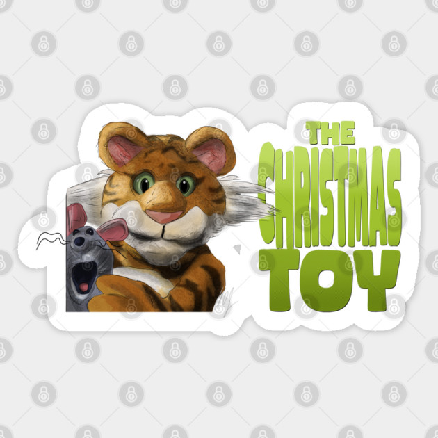 The Christmas Toy: Rugby and Mew Sticker by 51Deesigns