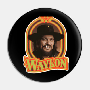 Waylon Jennings Pin