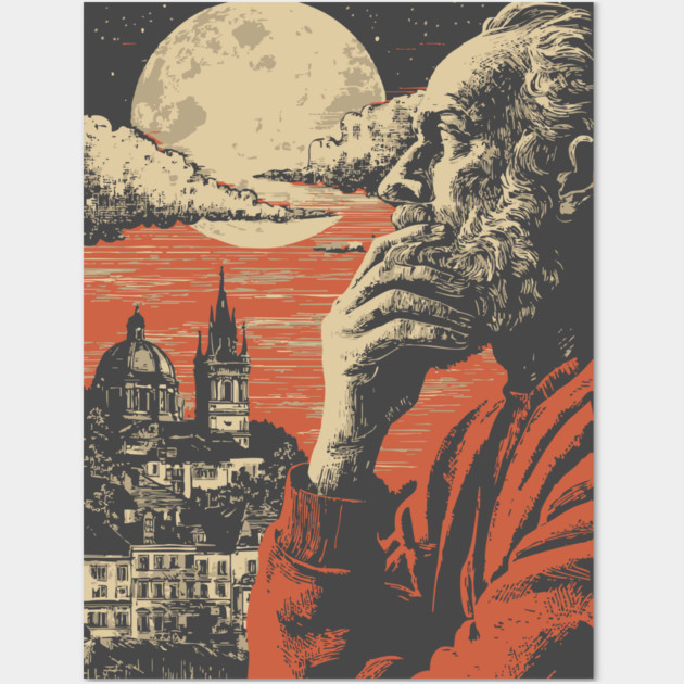 The Alchemist's Watch - Vintage Fantasy Cityscape Art Wall Art by TuncGK