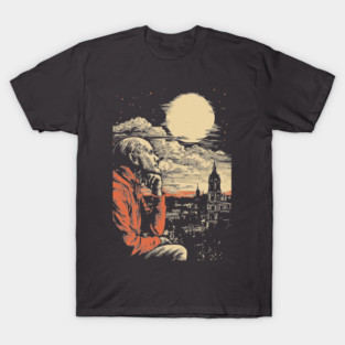 The Historian's Legacy - Vintage Scholarly City View T-Shirt