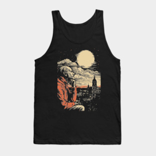 The Historian's Legacy - Vintage Scholarly City View Tank Top