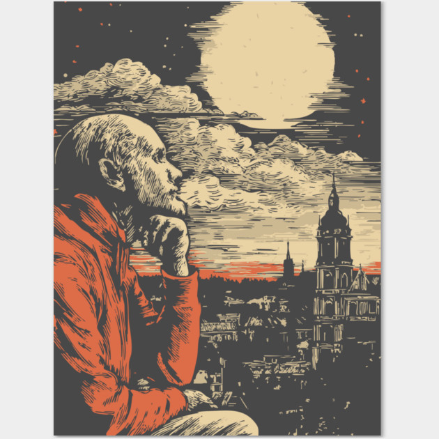 The Historian's Legacy - Vintage Scholarly City View Wall Art by TuncGK