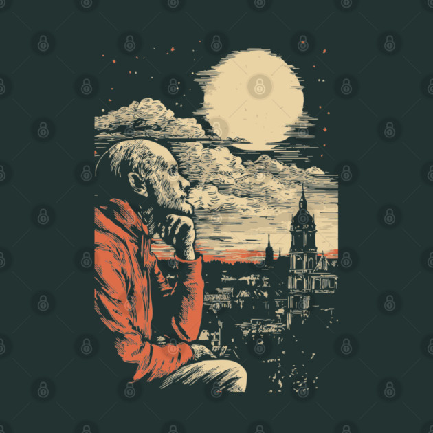 The Historian's Legacy - Vintage Scholarly City View by TuncGK