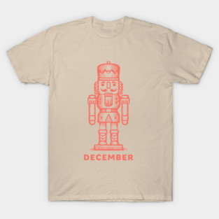 Vintage December Nutcracker - Retro Christmas Toy Soldier T-Shirt