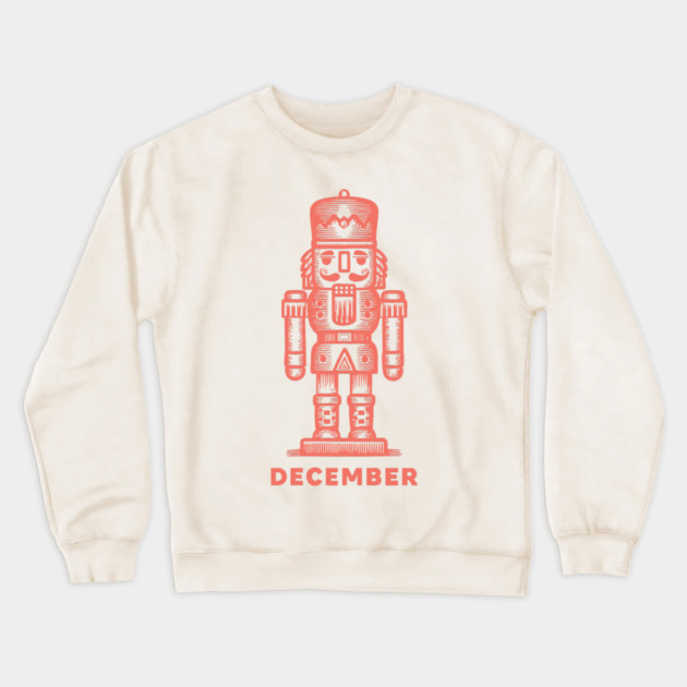 Vintage December Nutcracker - Retro Christmas Toy Soldier Crewneck Sweatshirt by TuncGK