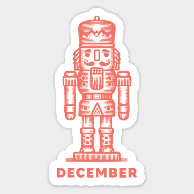 Vintage December Nutcracker - Retro Christmas Toy Soldier Magnet by TuncGK