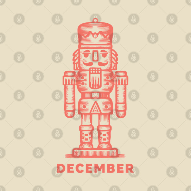Vintage December Nutcracker - Retro Christmas Toy Soldier by TuncGK