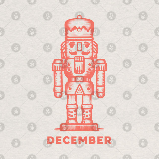 Vintage December Nutcracker - Retro Christmas Toy Soldier by TuncGK
