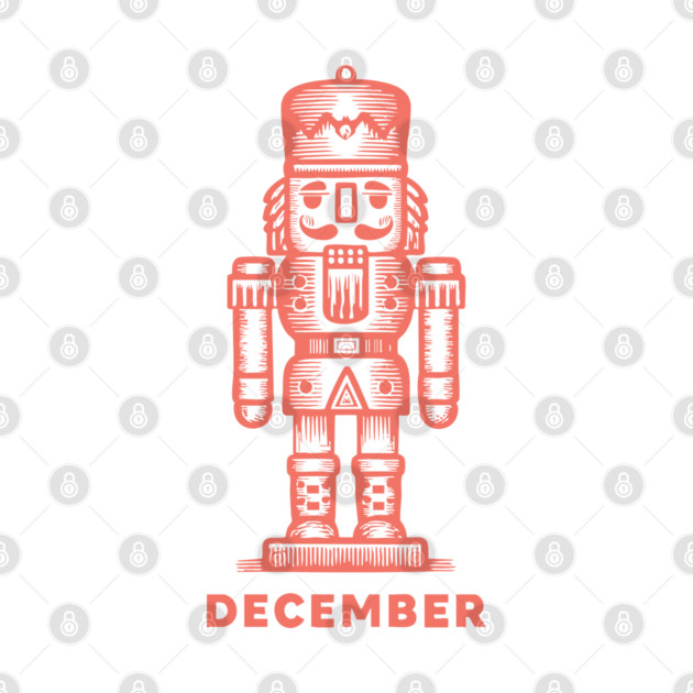 Vintage December Nutcracker - Retro Christmas Toy Soldier by TuncGK