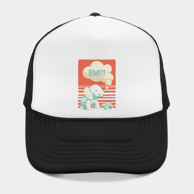 Howdy From a Whimsical Turtle-phant - Surreal Retro Art by TuncGK